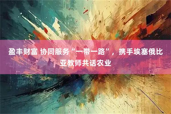 盈丰财富 协同服务“一带一路”，携手埃塞俄比亚教师共话农业
