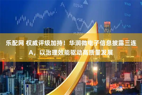 乐配网 权威评级加持！华润微电子信息披露三连A，以治理效能驱动高质量发展